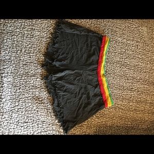 💚💛❤️Frayed Rasta cozy short shorts❤️💛💚